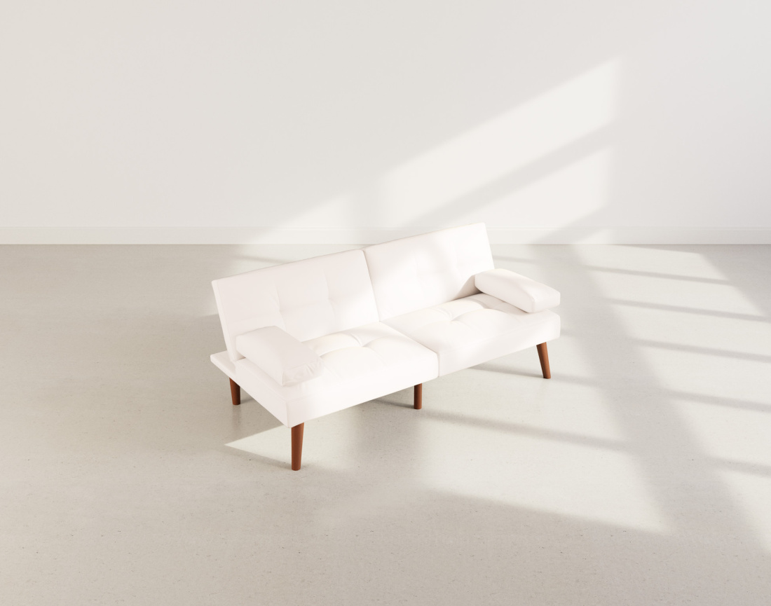 Canapé convertible clic-clac 2 places en simili Philae