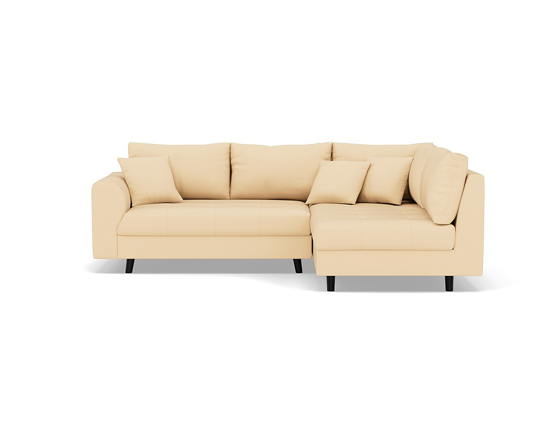 Canapé d'angle droit 4 places en simili Rune