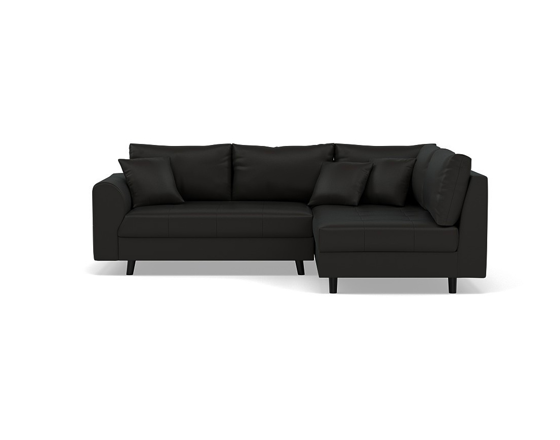 Canapé d'angle droit 4 places en simili Rune