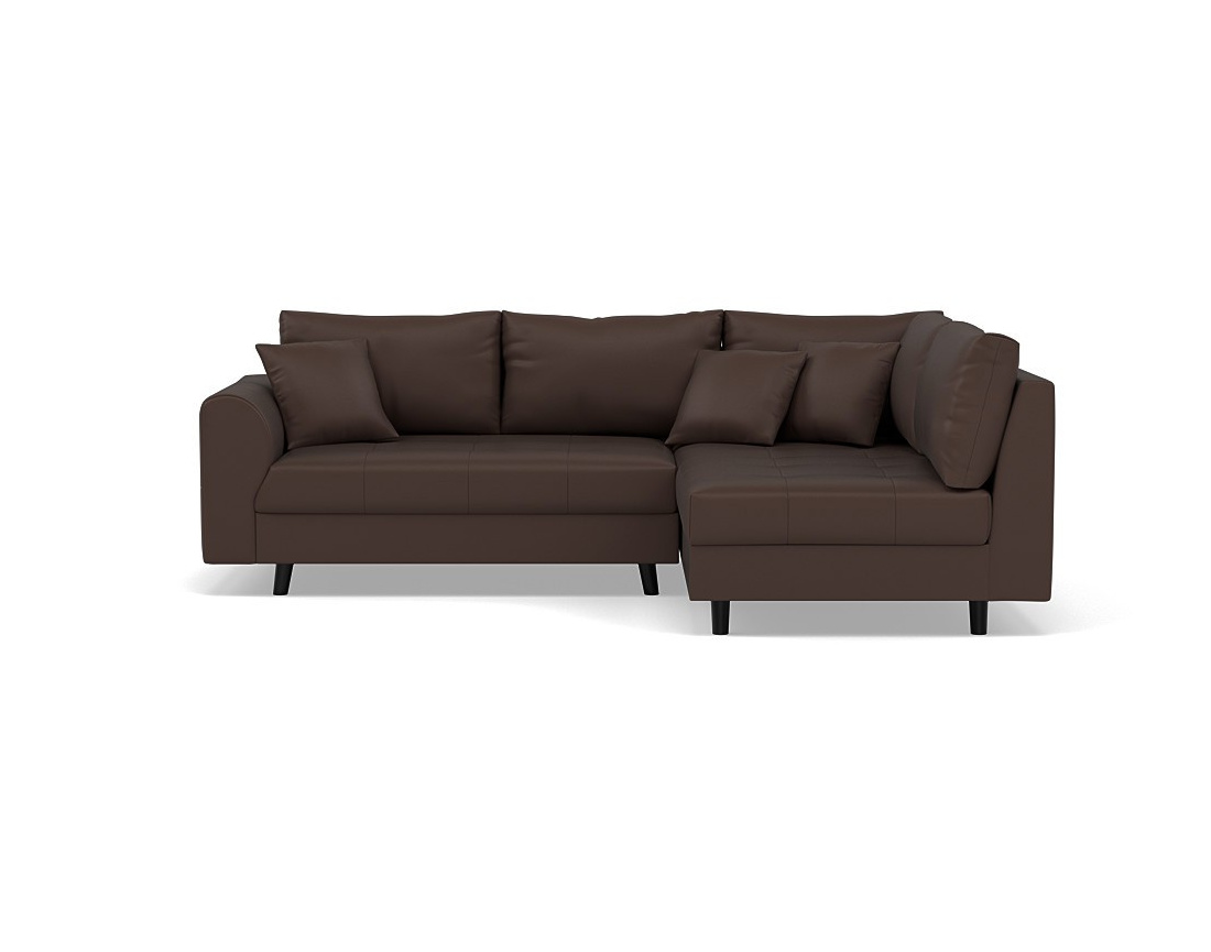 Canapé d'angle droit 4 places en simili Rune