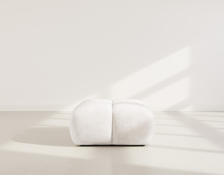 Pouf en velours texturé Grace