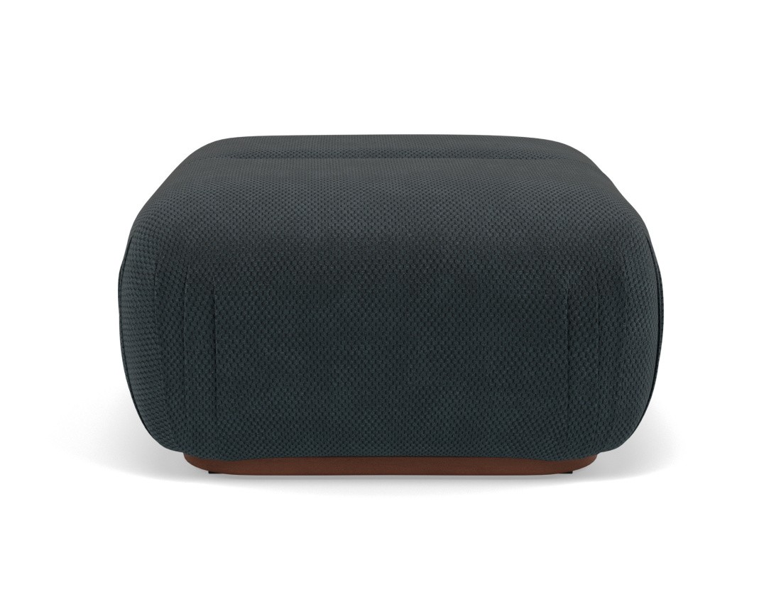Pouf en velours texturé Penelope