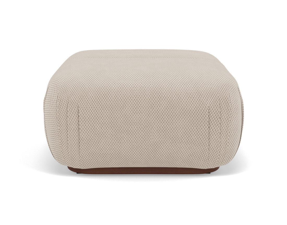 Pouf en velours texturé Penelope