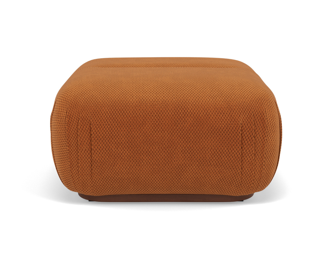 Pouf en velours texturé Penelope