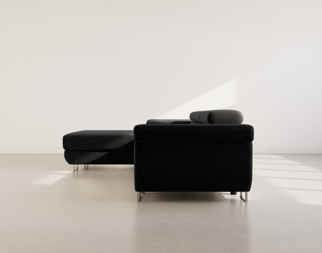 Canapé d'angle gauche 6 places convertible Pablo - Best Mobilier