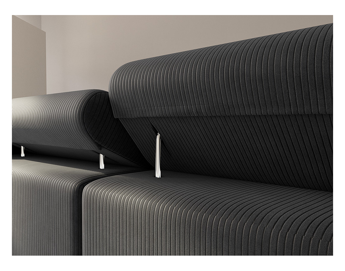 Canapé d'angle gauche 6 places convertible Pablo - Best Mobilier