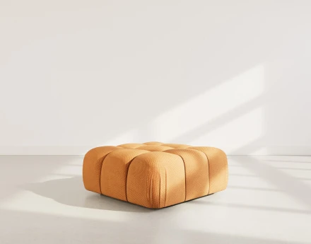 Pouf en velours texturé Ruby