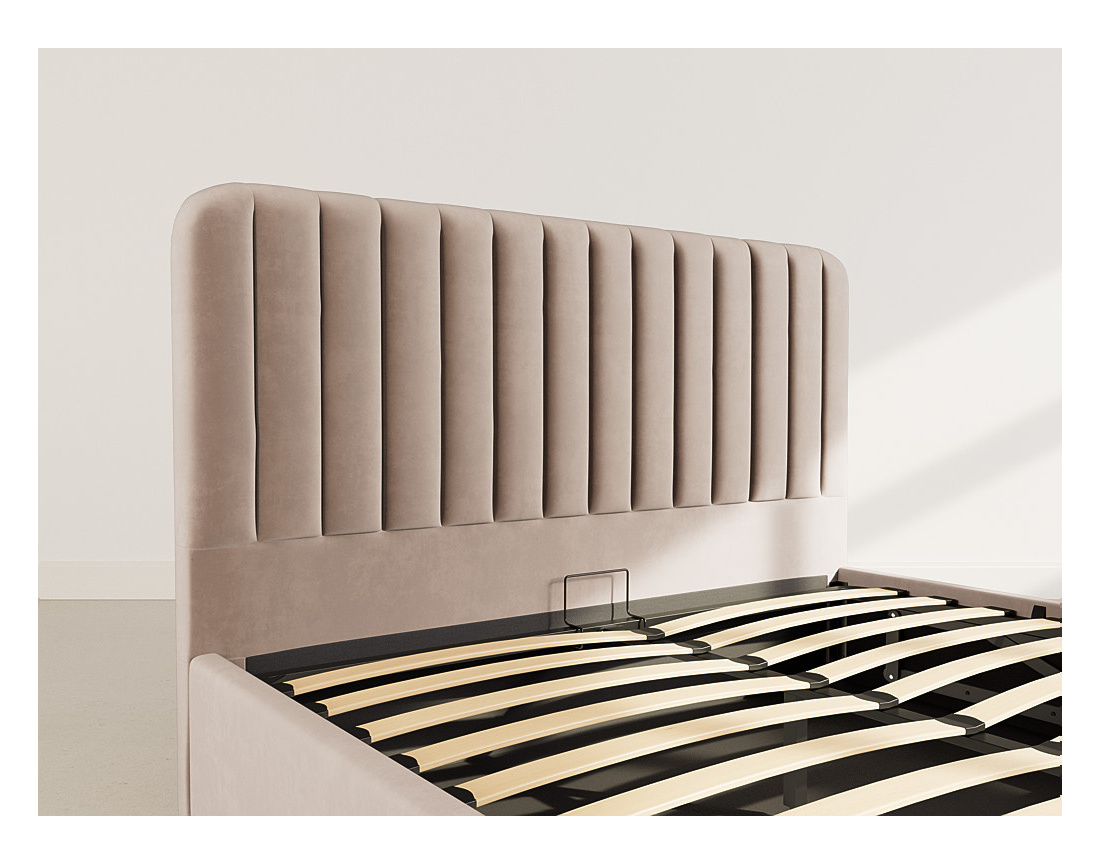 Lit coffre 160x200 cm en velours Alice