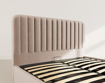 Lit coffre 160x200 cm en velours Alice