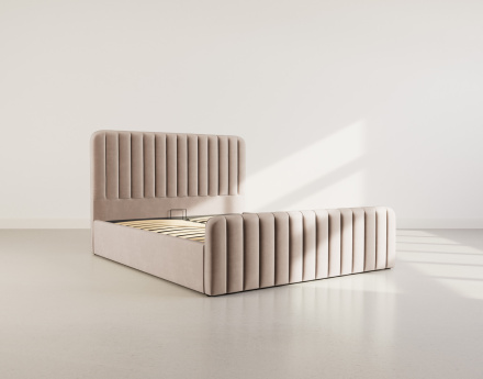 Lit coffre 160x200 cm en velours Alice