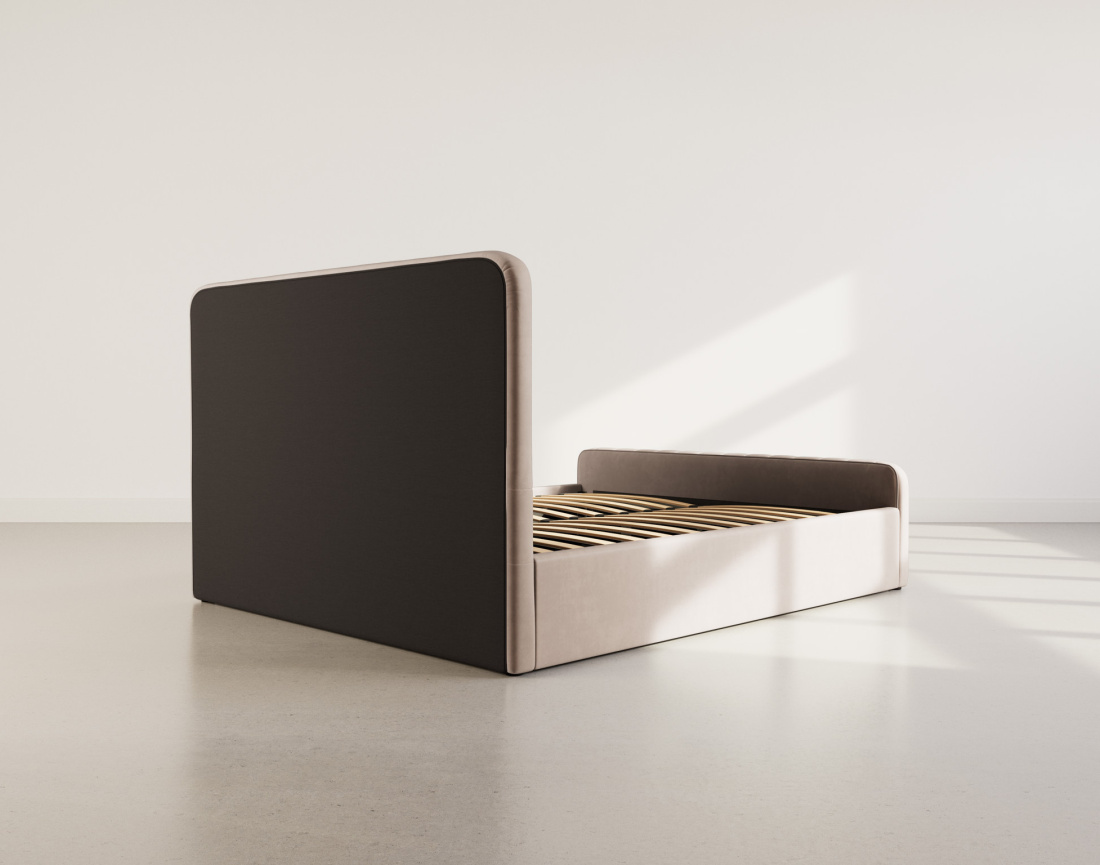 Lit coffre 160x200 cm en velours Alice