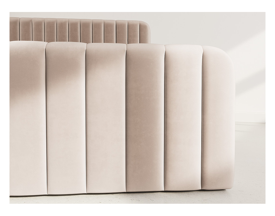 Lit coffre 160x200 cm en velours Alice