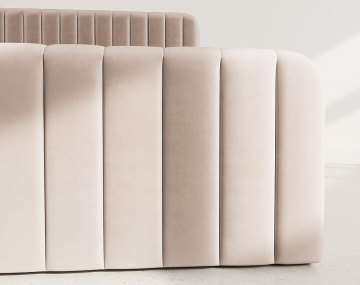 Lit coffre 160x200 cm en velours Alice
