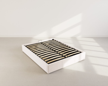 Lit coffre 160x200 cm en velours Isa