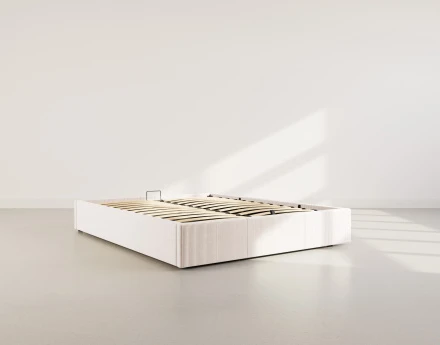 Lit coffre 160x200 cm en velours Isa