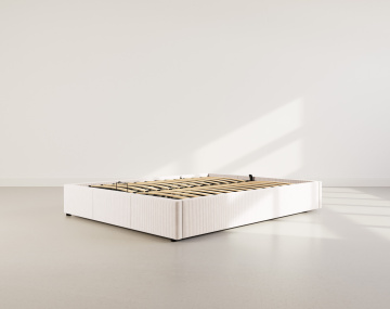 Lit coffre 160x200 cm en velours Isa