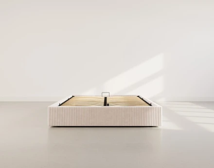 Lit coffre 160x200 cm en velours Isa