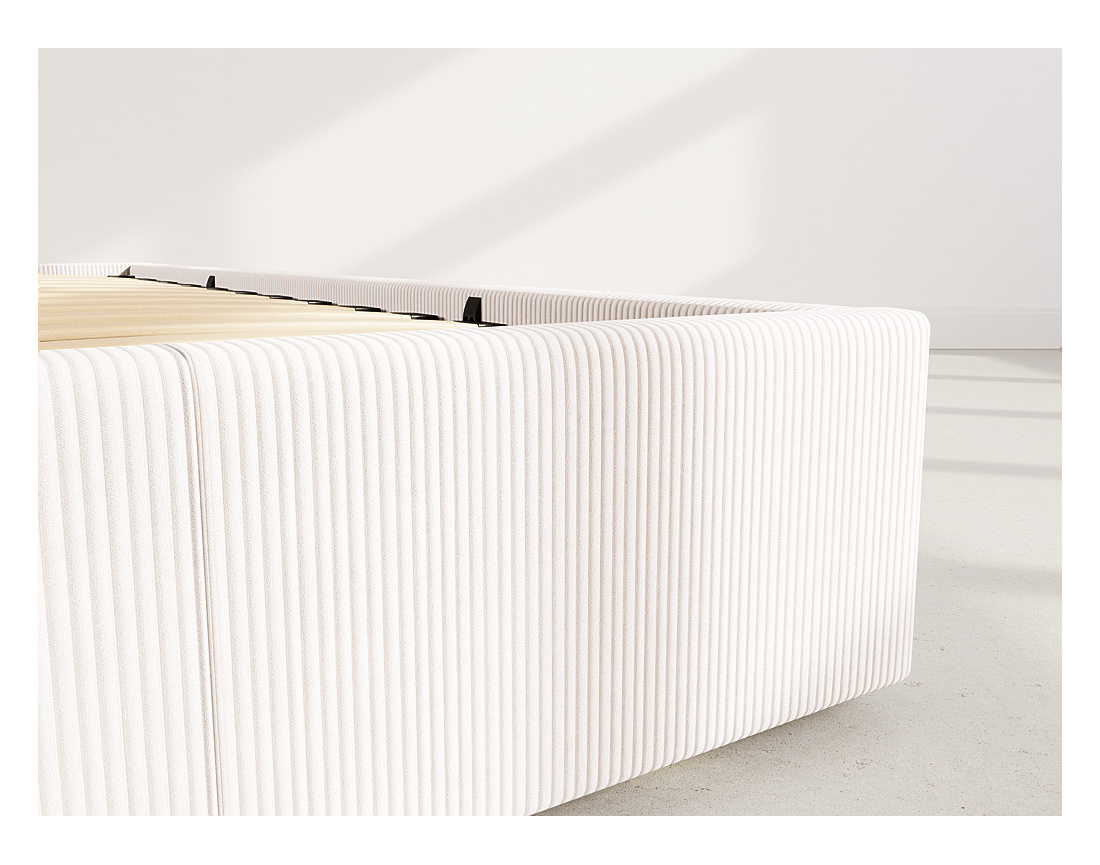 Lit coffre 160x200 cm en velours Isa