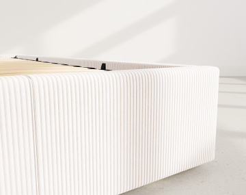 Lit coffre 160x200 cm en velours Isa