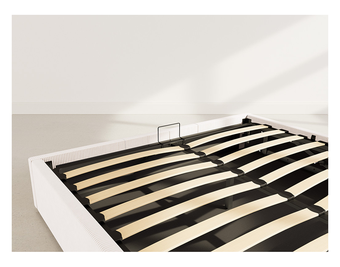 Lit coffre 160x200 cm en velours Isa