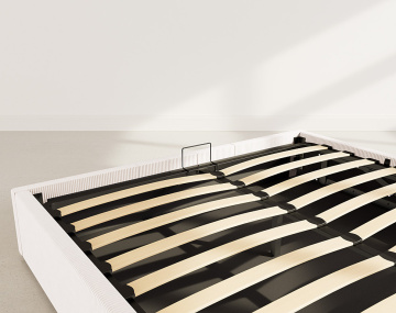 Lit coffre 160x200 cm en velours Isa