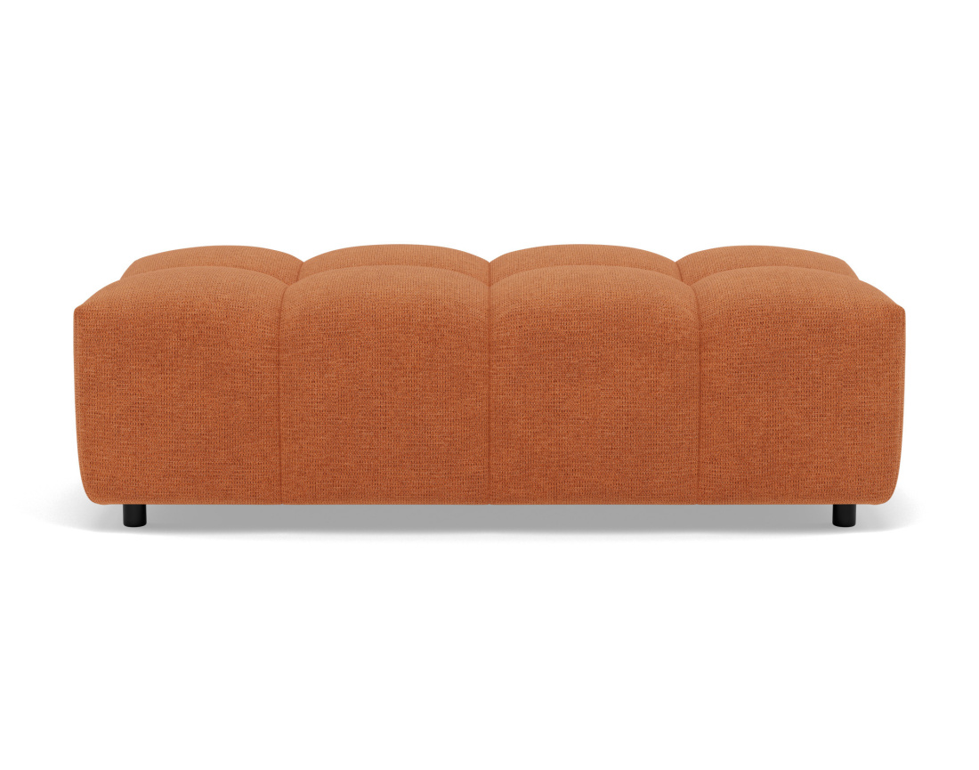 Pouf en tissu texturé Adelaide