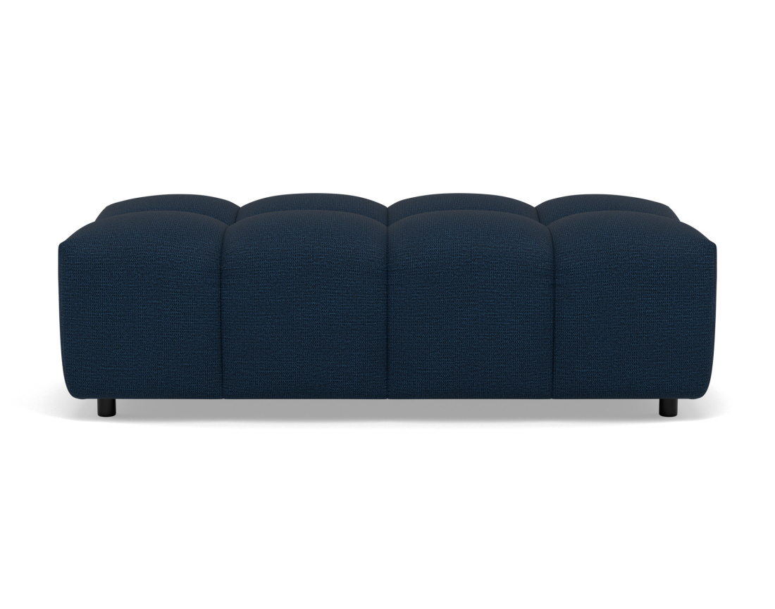 Pouf en tissu texturé Adelaide