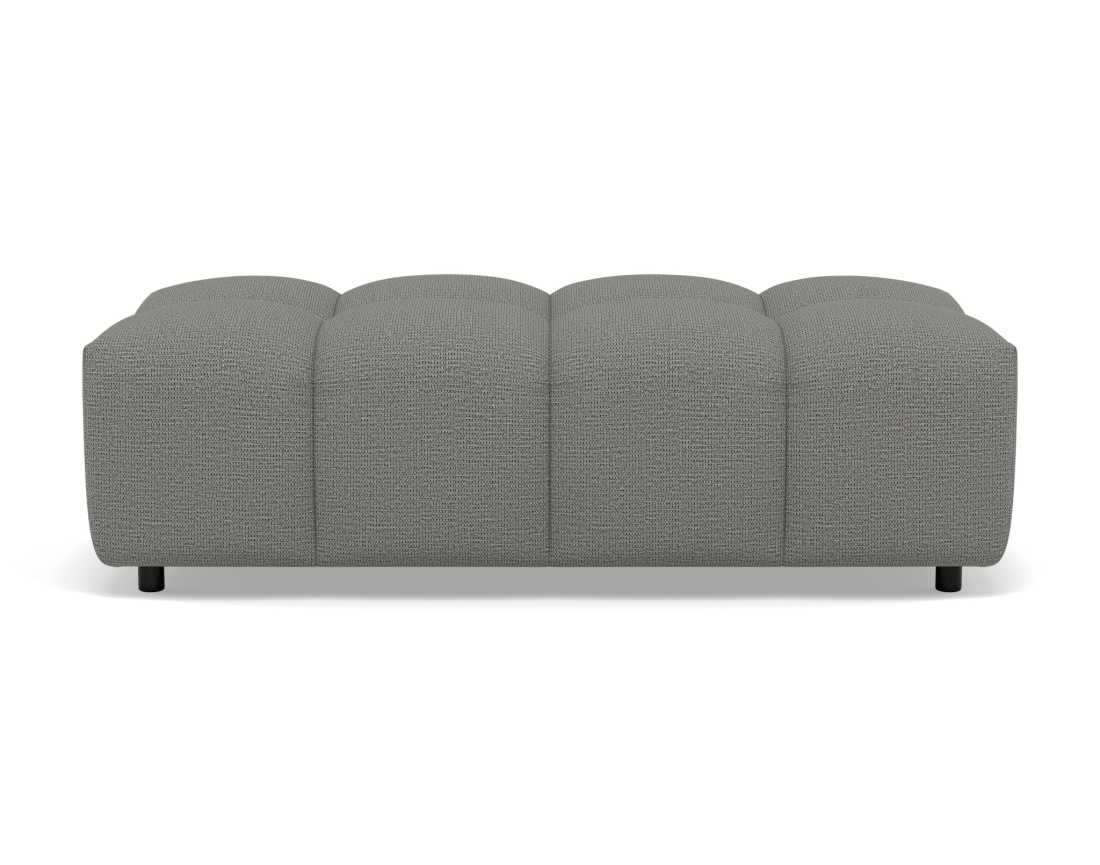 Pouf en tissu texturé Adelaide