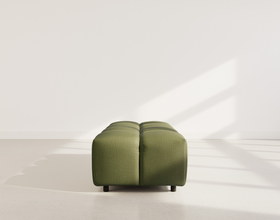 Pouf en tissu texturé Adelaide