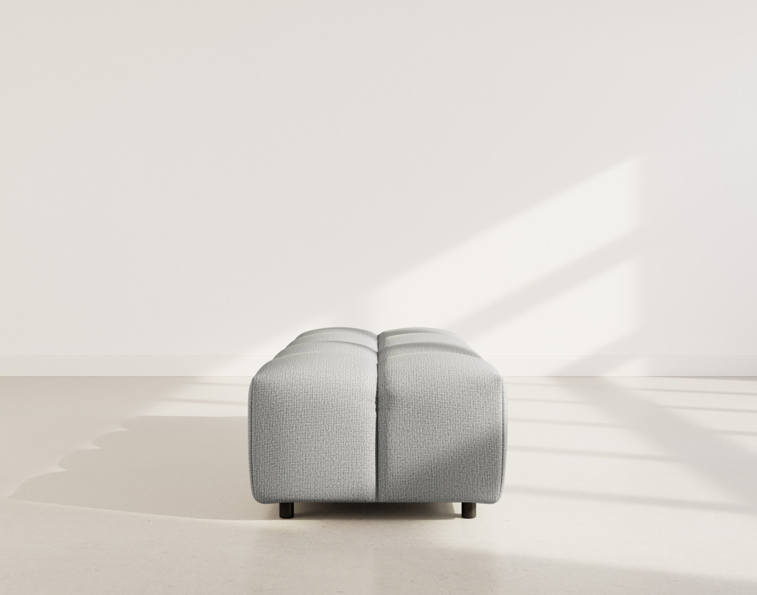 Pouf en tissu texturé Adelaide