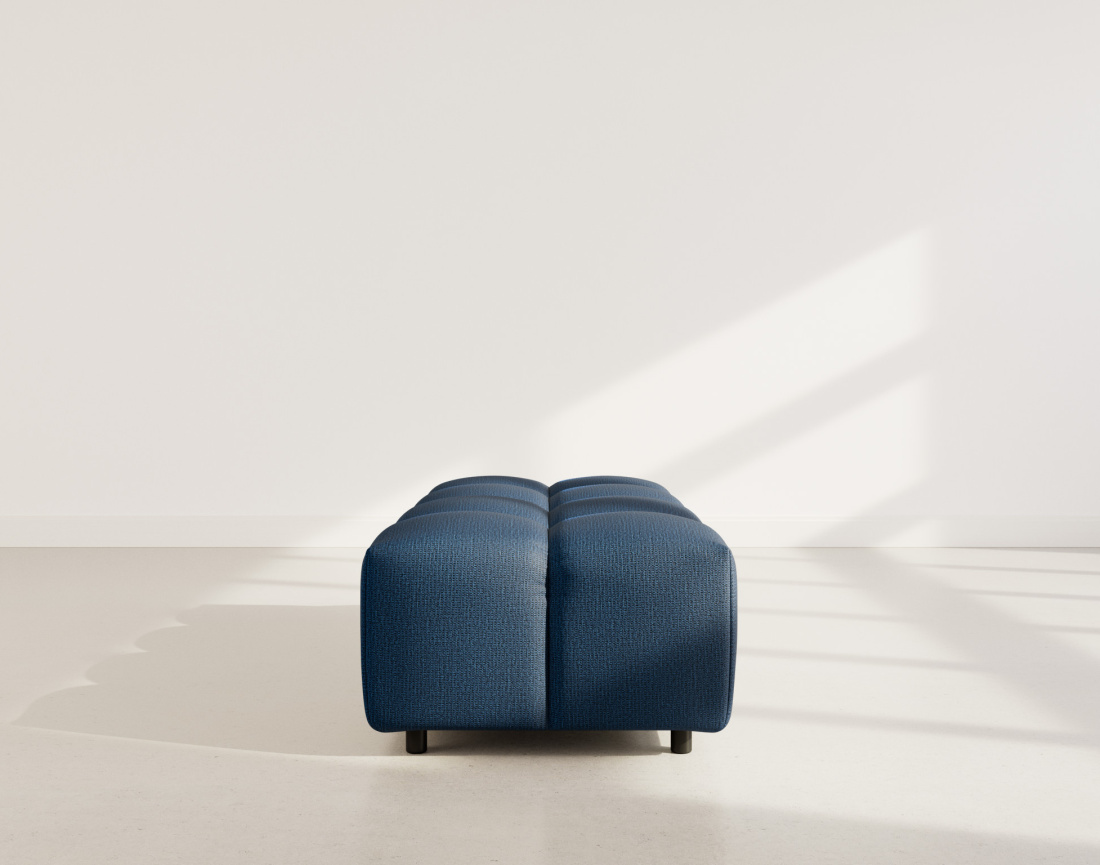 Pouf en tissu texturé Adelaide