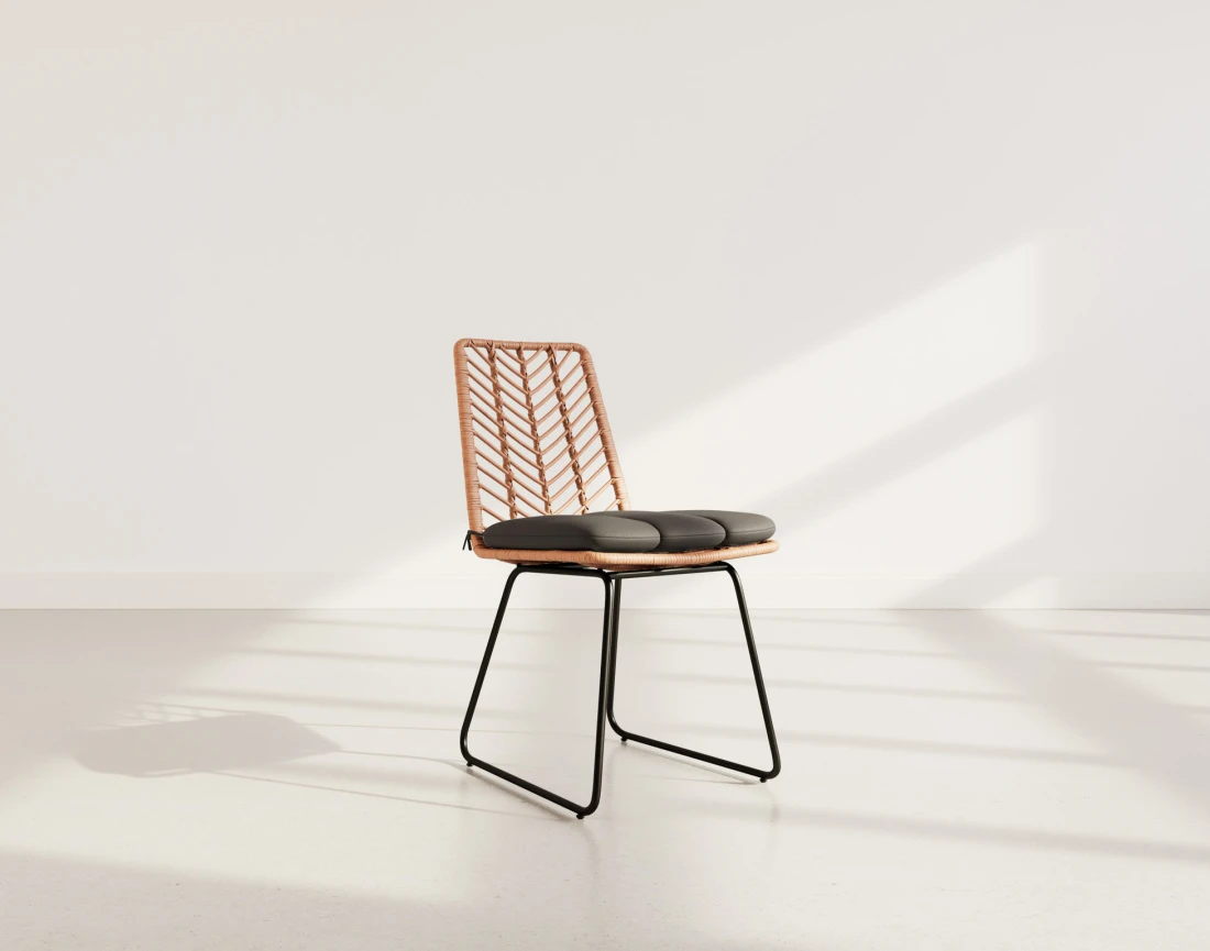 Lot de 4 chaises effet...