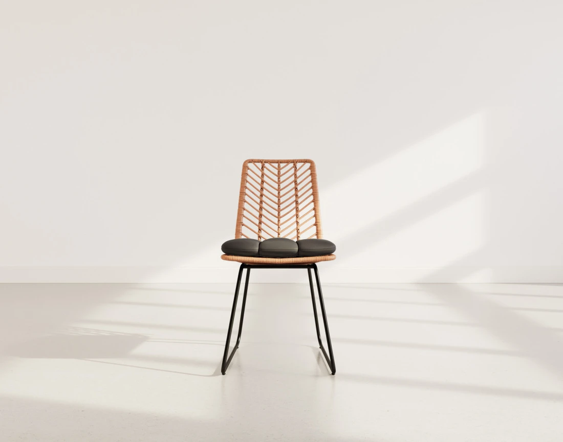 Lot de 4 chaises effet...