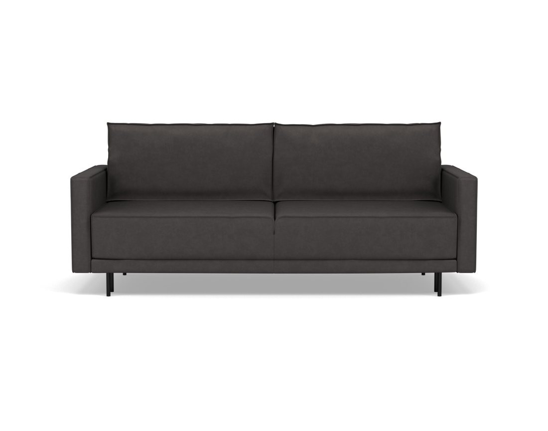 Canapé droit 3 places convertible avec coffre en simili Charlie