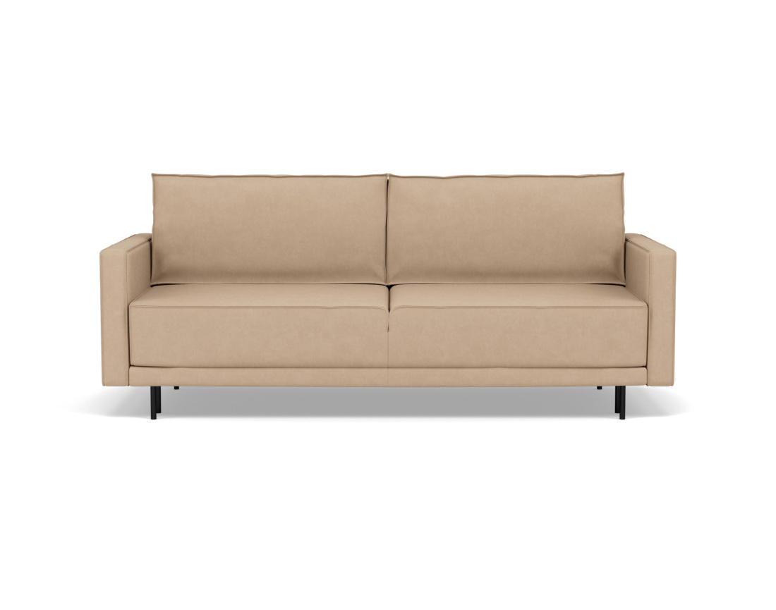 Canapé droit 3 places convertible avec coffre en simili Charlie