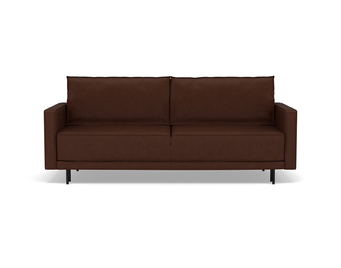 Canapé droit 3 places convertible avec coffre en simili Charlie