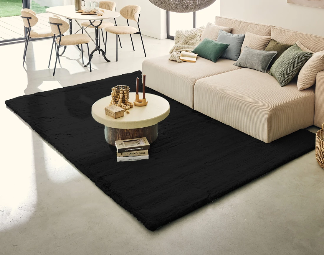 Tapis rectangulaire fausse...