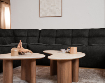 Module d'assise sans accoudoir en simili Alya