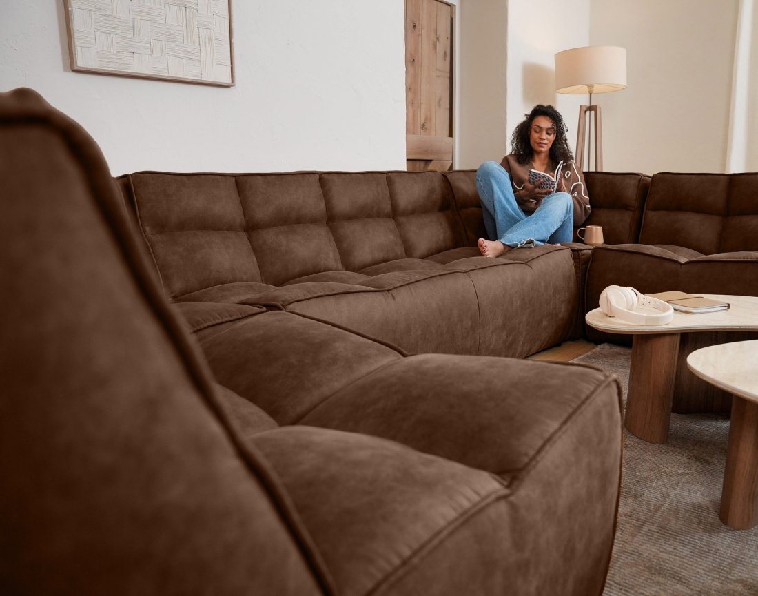 Canapé 2 places en simili Alya