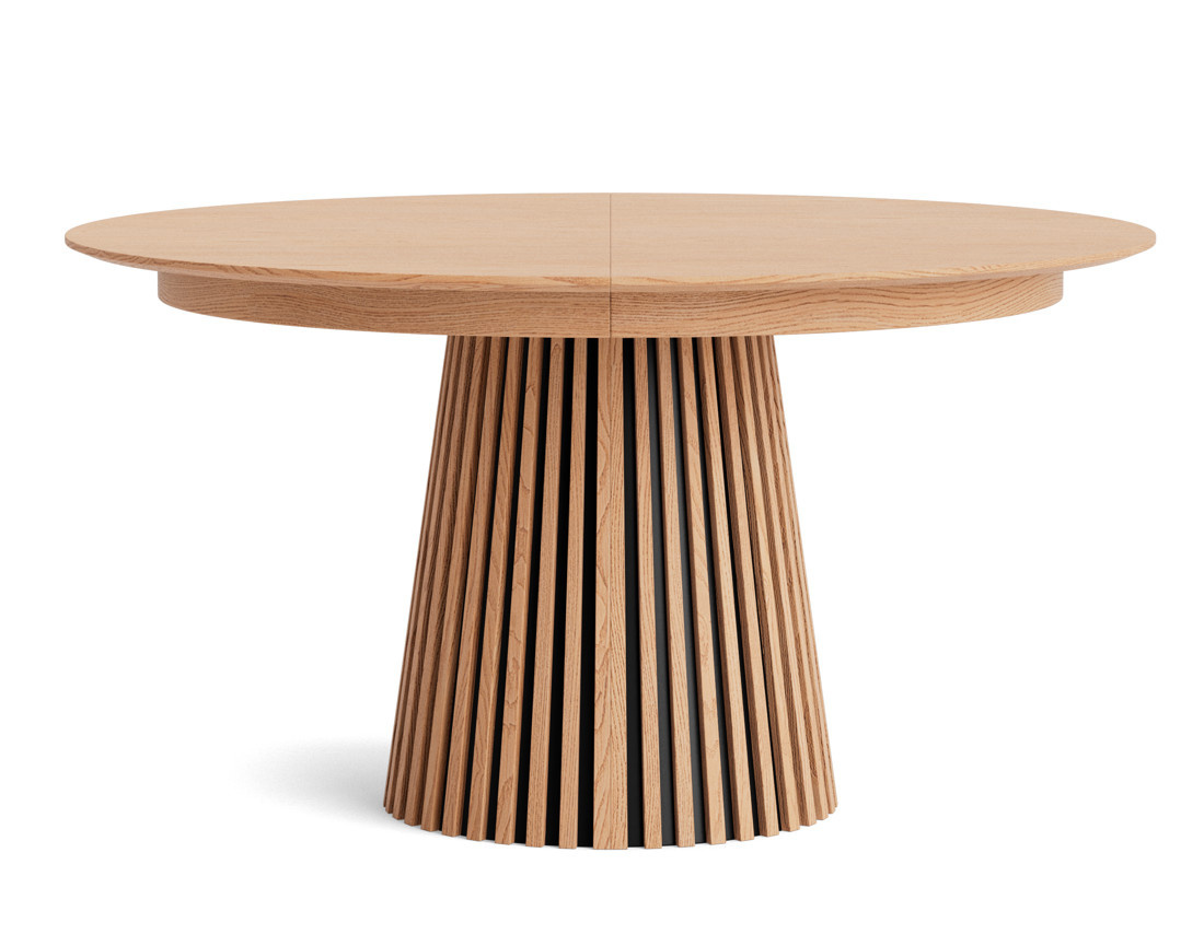 Table à manger ronde extensible 6 à 10 personnes Freya