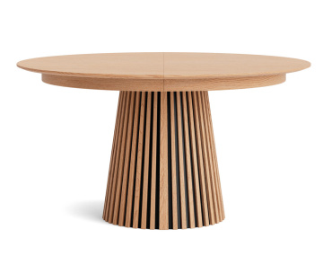 Table à manger ronde extensible 6 à 10 personnes Freya