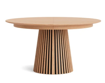 Table à manger ronde extensible 6 à 10 personnes Freya