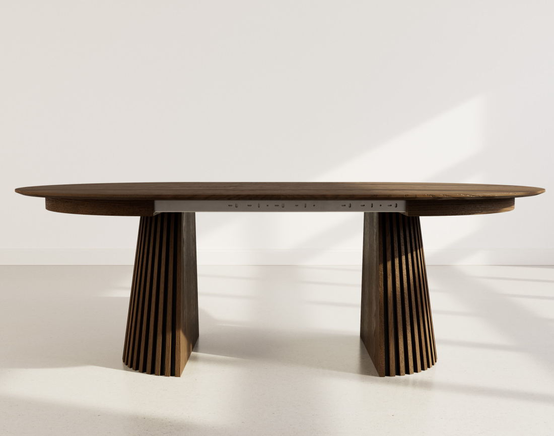 Table à manger ronde extensible 6 à 10 personnes Freya