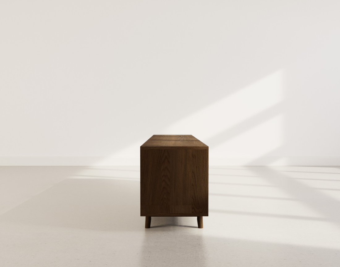 Meuble tv 180 cm 2 portes et 2 niches Freya