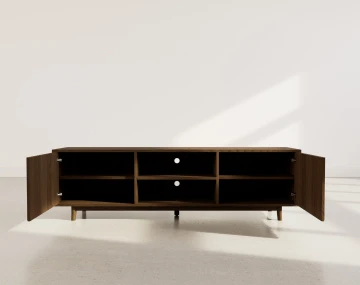 Meuble tv 180 cm 2 portes et 2 niches Freya