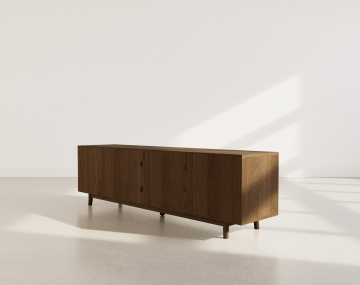 Meuble tv 180 cm 2 portes et 2 niches Freya