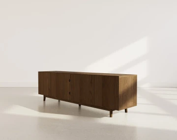 Meuble tv 180 cm 2 portes et 2 niches Freya