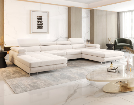 Canapé panoramique en U 7...