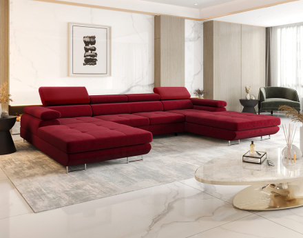 Canapé panoramique en U 7...