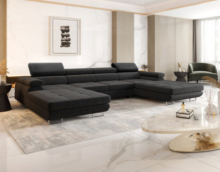 Canapé panoramique en U 7...